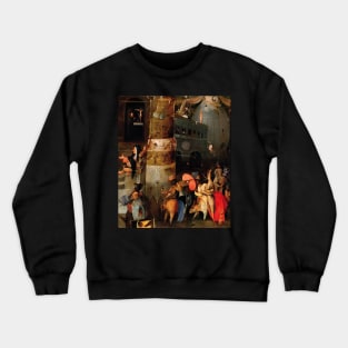 The Temptation of Saint Anthony detail - Hieronymus Bosch Crewneck Sweatshirt